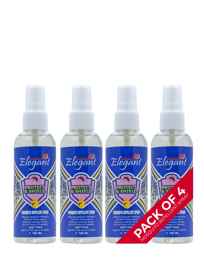 Elegant Mosquito Repellant Spray 100ML Deet Free Pack of 4 - Image 1