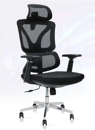 Executive chair With Modern design Mesh Ergonomic Chair With Adjustable Headrest, Adjustable Handrest, Adjustable Back Rest, Best For Back Support Desk Chair Or Gaming -774-BLACK - pzsku/Z7AA0561CED0F072EEBE7Z/45/_/1725371350/4e291121-226c-42c0-9ace-cca7150bb2c6