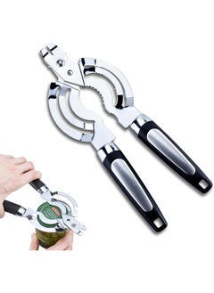 Jar and Bottle Opener - Multi Function Opener  Tighten Bottle Jar Can Opener for Small Hands  Stainless Steel Jar Lid Opener Cracking Tool  Multifunctional Nut Cracker,Beer Bottle Opener
