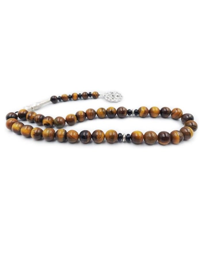 REBUY REBUY Tiger Eye Tasbih Stone Tesbih 33 Beads  - Image 1