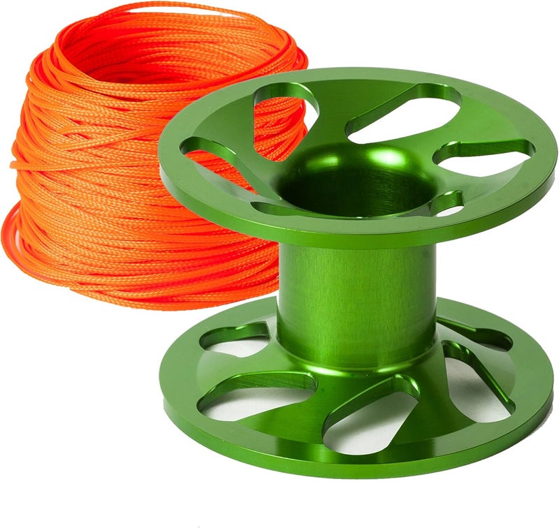 Gear Up Guide Superlight Aluminum Dive Reel 100 Feet of Scuba Line Mussel that Perfectly Complements the Environment, Gator - Image 1