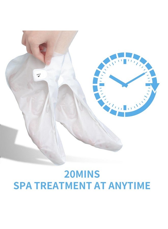ROUSE 6 Pack Foot Mask Moisturizing Hydrating Foot Spa Socks For Softens Rough Dry Cracked Feet Treatment Care Nicotinamide + Shea Butter + Goat Milk - Image 5