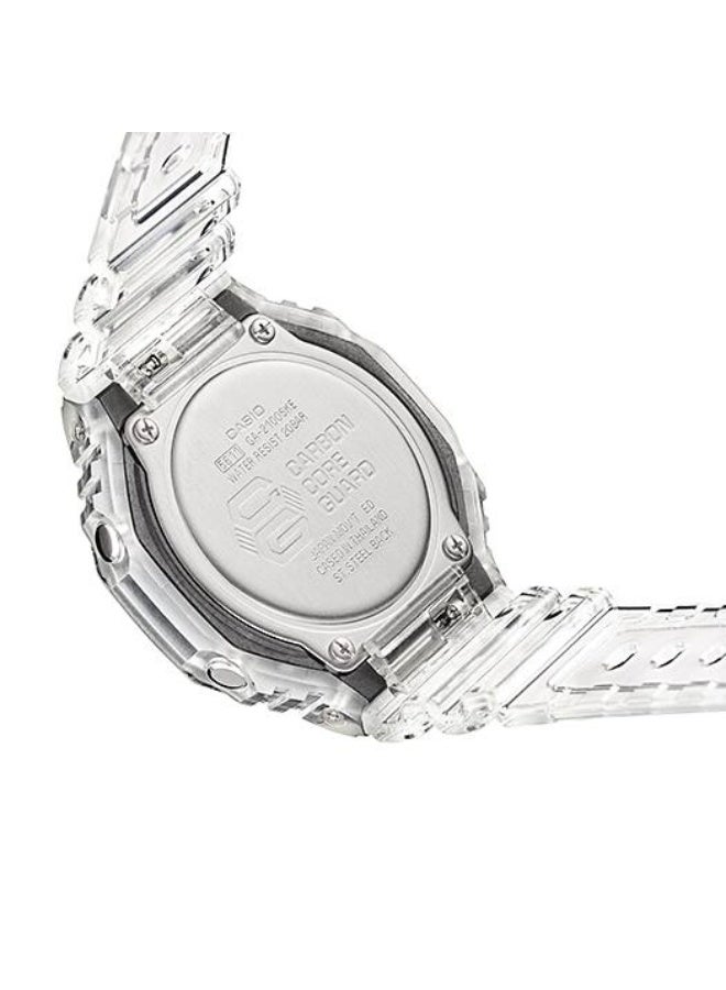 Casio G-SHOCK GA-2100SKE-7ADR “Skeleton”, Carbon Core Guard Analog-Digital Watch, Octagonal Bezel, Shock Resistant, 200M Water Resistant, Double LED Light, World Time - Image 5