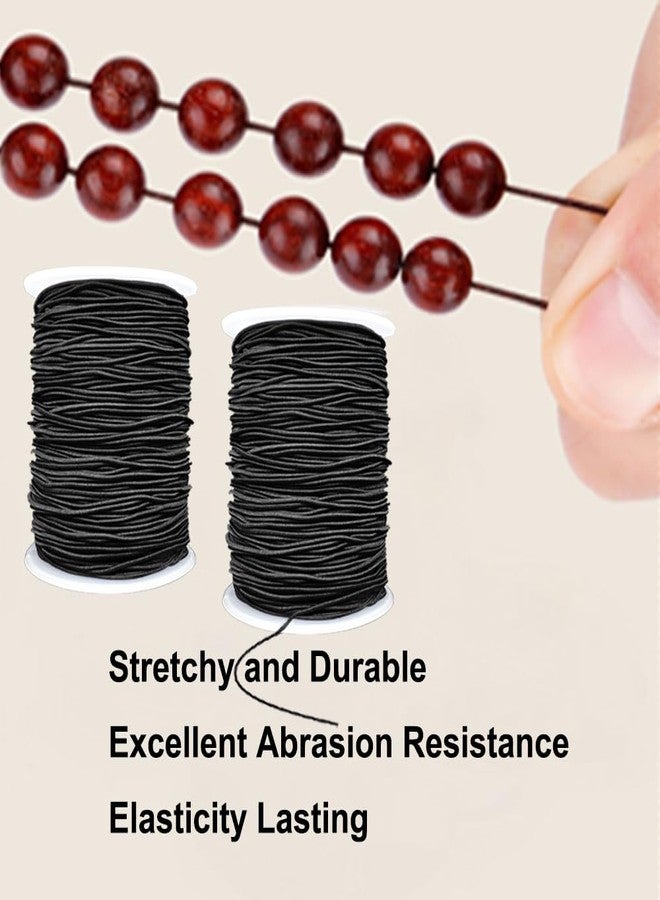 LUSTEMBER Stretchy String for Bracelets, 2 Rolls 1 mm Sturdy Elastic String Elastic Cord for Jewelry Making, Necklaces, Beading - Image 5