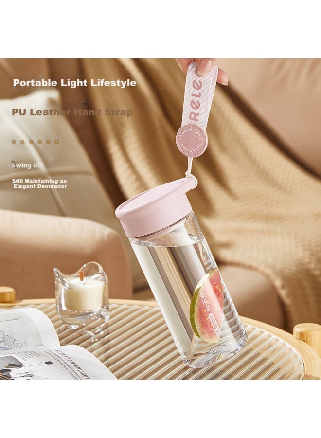 Relea Water Bottle For Women, Plastic Cup, Tritan Material, Stylish Summer Outdoor Portable Tea Cup, Student And Children's Water Bottle Gift - Image 4