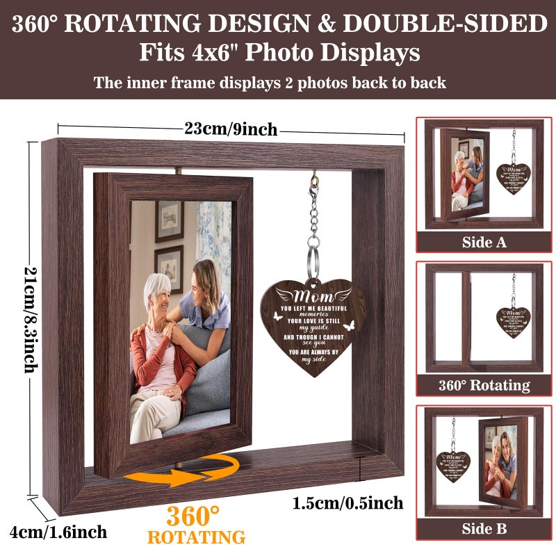 Boiveco Memorial Gifts for Loss of Mom  Sympathy Gift for Loss of Mom Memorial Picture Frame 4x6  Grief Remembrance Bereavement for Loss of Mother Sentimental Gifts for Mom In Memory of Mom Gifts - Image 4