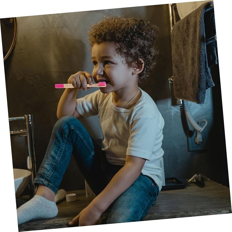 5Pcs Bamboo Charcoal Soft Bristle Toothbrush Set For Kids Ergonomic Safe Oral Care - Image 4
