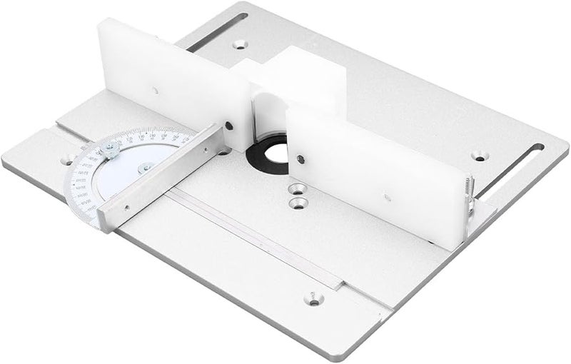Silver Aluminum Router Flip Board Insert Base Plate For Woodworking Router Table Saw - Image 1