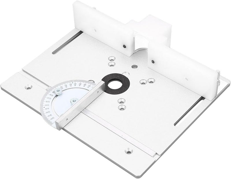 Silver Aluminum Router Flip Board Insert Base Plate For Woodworking Router Table Saw - Image 5