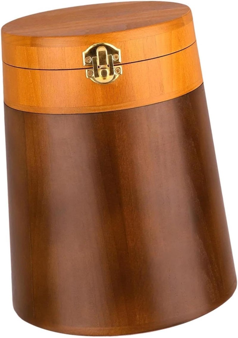 Pet Urn Memorial Ash Holder Wood Retain Memories Container Jar Funeral Keepsake Cremation Urn for Puppy Kitten Cat Dogs - Image 1