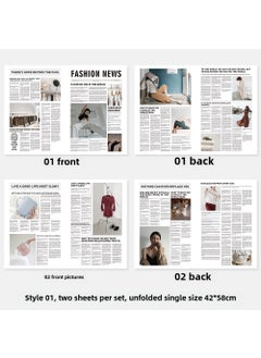 Generic Minimalist English Newspaper Photo Prop 01 style 