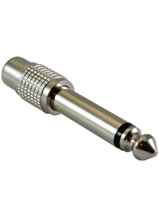 GLS Audio RCA Female to 1/4" TS Metal Adapter - 10 Pack - Image 2