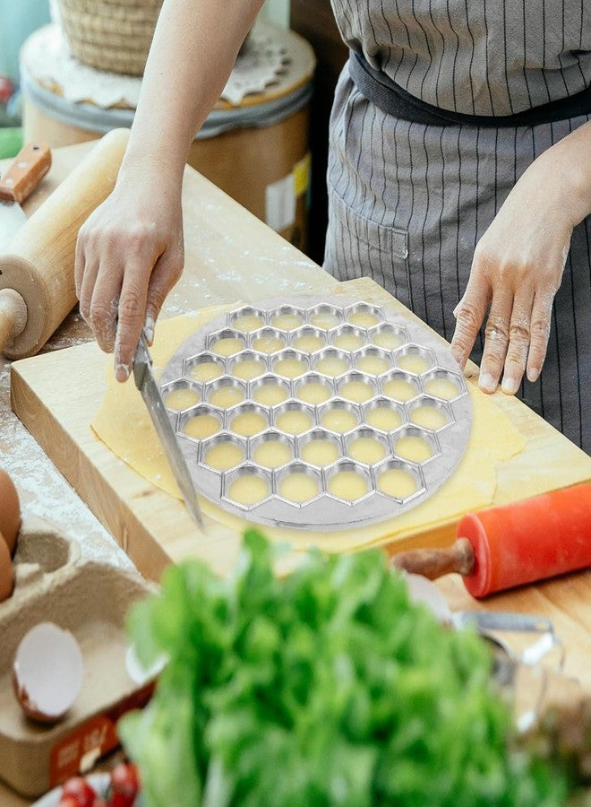 HAKIDZEL Dumpling Maker 37-Cavity Alloy Ravioli Mold 9.64X9.64 Inch Kitchen Tool for Homemade Dumplings and Pelmeni Making - Image 3