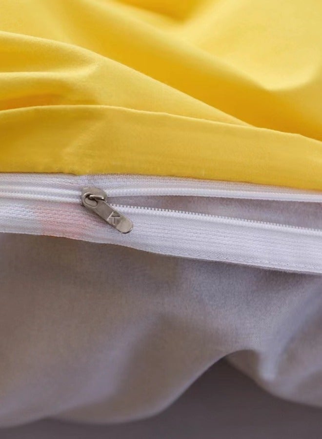 طقم غطاء لحاف بتصميم زهور رائع مكون من 4 قطع قطن - Image 3