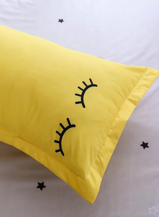 طقم غطاء لحاف بتصميم زهور رائع مكون من 4 قطع قطن - Image 2