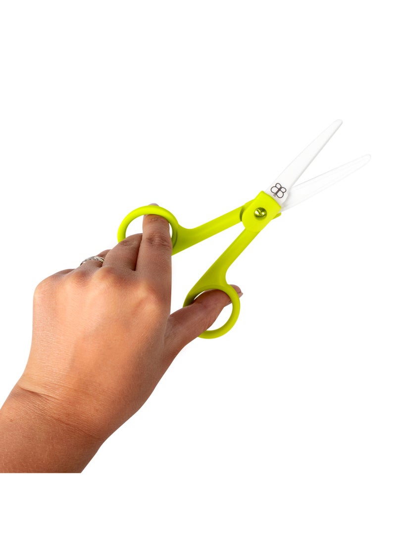 bbluv bblüv Küt Ceramic Food Scissors | Baby Food Cutter | Safe, BPA-Free, Rust-Proof Blades | Easy to Clean | Portable with Blade Cover | 6M+ | Designed in Canada - Image 3