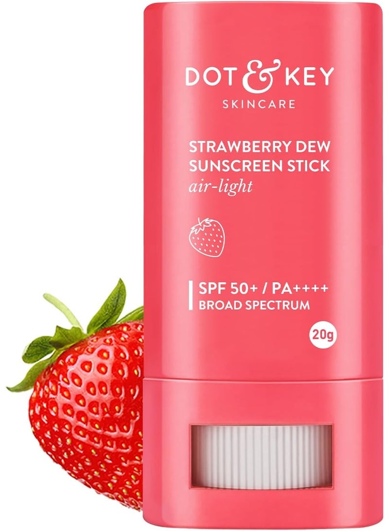 دوت آند كي واقي شمس ستروبيري ديو بعامل حماية 50، للاستخدام أثناء التنقل، واسع الطيف، حماية من أشعة الشمس فوق البنفسجية الطويلة والمتوسطة، مع حمض الهيالورونيك والسيراميد، مناسب للبشرة العادية، لترطيب البشرة ووقايتها من العوامل الخارجية، خالٍ من المتاعب، 20 جم - Image 1