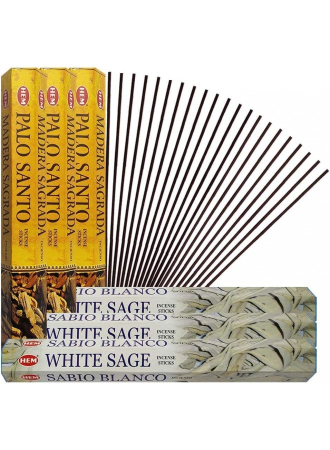TRUMIRI White Sage Incense Sticks and Hem De Palo Santo Incense Sticks with Incense Holder Bundle for Smudging Smudge kit Natural Inciensos Aromaticos Home Fragrance - Image 1