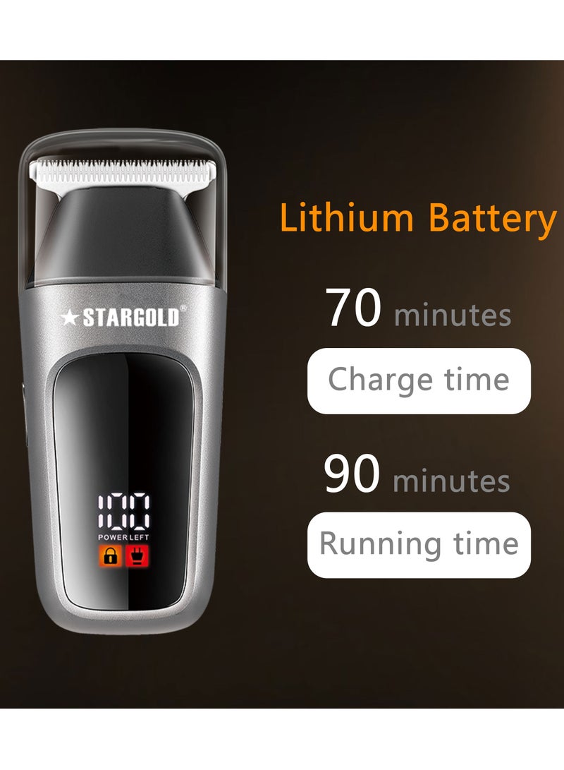 ستارجولد أداة تشذيب للسفر، مغناطيس للسفر، شفرة من الفولاذ المقاوم للصدأ، غطاء سفر ثانٍ وجلد احتجاجي - Image 3