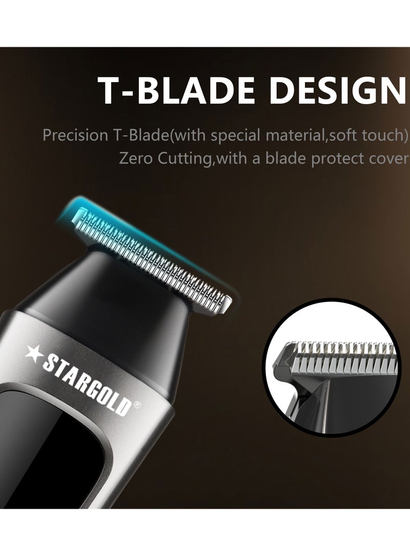 ستارجولد أداة تشذيب للسفر، مغناطيس للسفر، شفرة من الفولاذ المقاوم للصدأ، غطاء سفر ثانٍ وجلد احتجاجي - Image 4