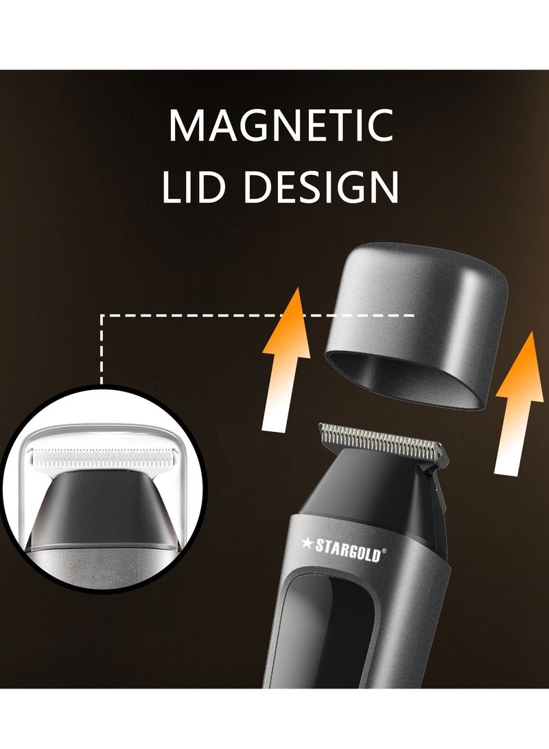 Stargold Travel Trimmer, Magnetic Cover, Stainless Steel T-Shape Blade 3 Second Travel Lock & Skin Protection - Image 2