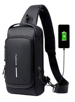 FASHION Men Multifunctional Waterproof Password Anti-theft Chest Bag  - Image 2