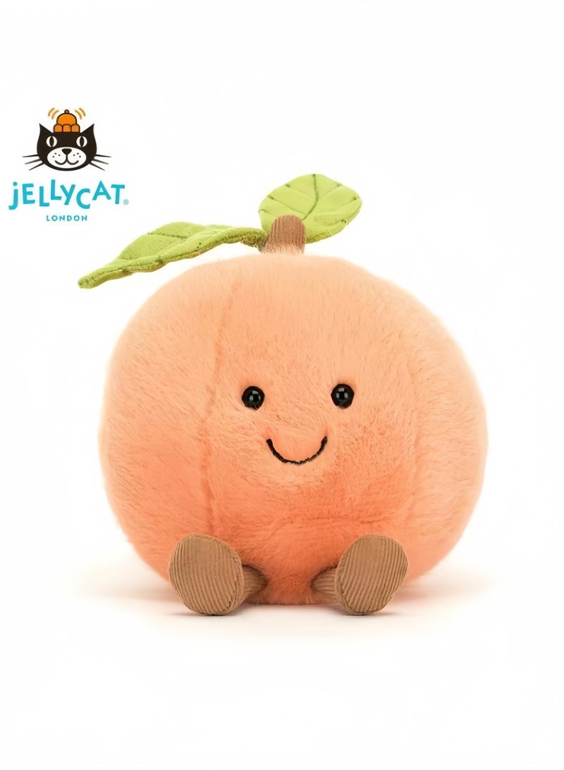 جيليكات Jellycat Amusables مزدوجة أوراق الخوخ بلش لعبة دمية مهدئة دمية ناعمة هدية عيد ميلاد - Image 1