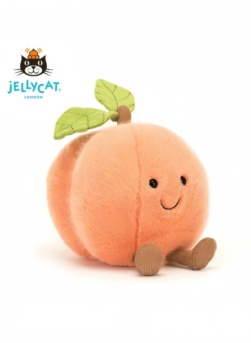جيليكات Jellycat Amusables مزدوجة أوراق الخوخ بلش لعبة دمية مهدئة دمية ناعمة هدية عيد ميلاد - Image 2