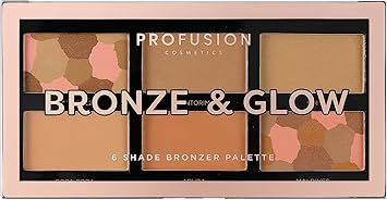Profusion Cosmetics باليت برونزر بروفيوجن كوزمتيكس برونز آند جلو 6 درجات لمظهر ساحر - Image 1
