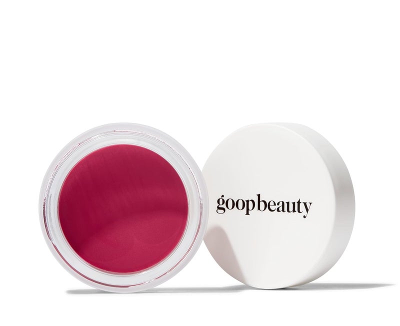 goop Beauty Cream Blush  Sheer Pop of Color for Lips  Cheeks  Vitamin C Vitamin E  Safflower Oil  Natural Makeup for Glowing Skin  05 oz  Venus  Translucent Fushsia