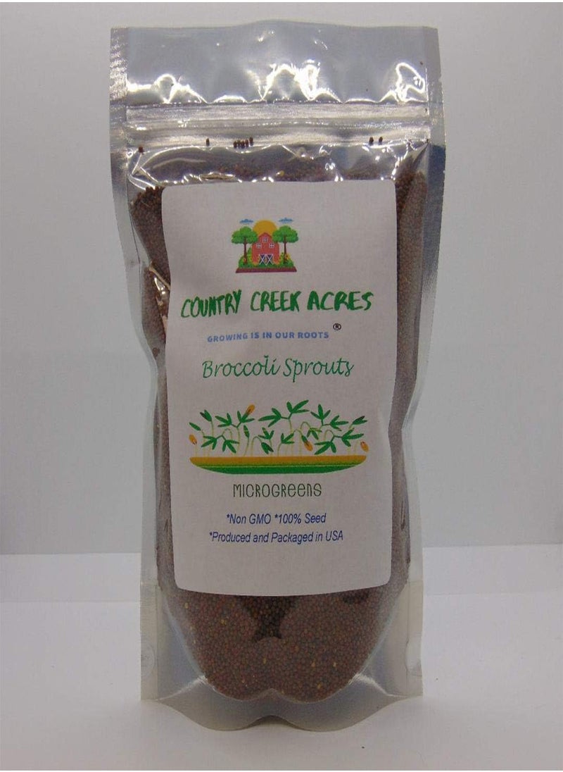GGOOT Organic Non-GMO Broccoli  for Sprouting Sprouts Microgreens (8g of Pure Seed (40+)). Country Creek LLC. Brand.  - Image 1