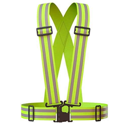 Apace Vision Reflective Vest (2 Pack) Lightweight, Adjustable & Elastic Safety & High Visibility for Running, Jogging, Walking, Cycling (Neon Yellow) - Image 5