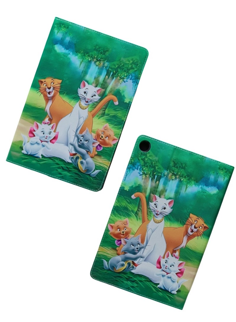 Aristocats Print Flip case Compatible with Samsung Galaxy Tab A9 Plus/A9+ 11 Inch 2023 (SM-X210/X216/X218), Case with Pen Holder, Stand Protective Case - Image 2