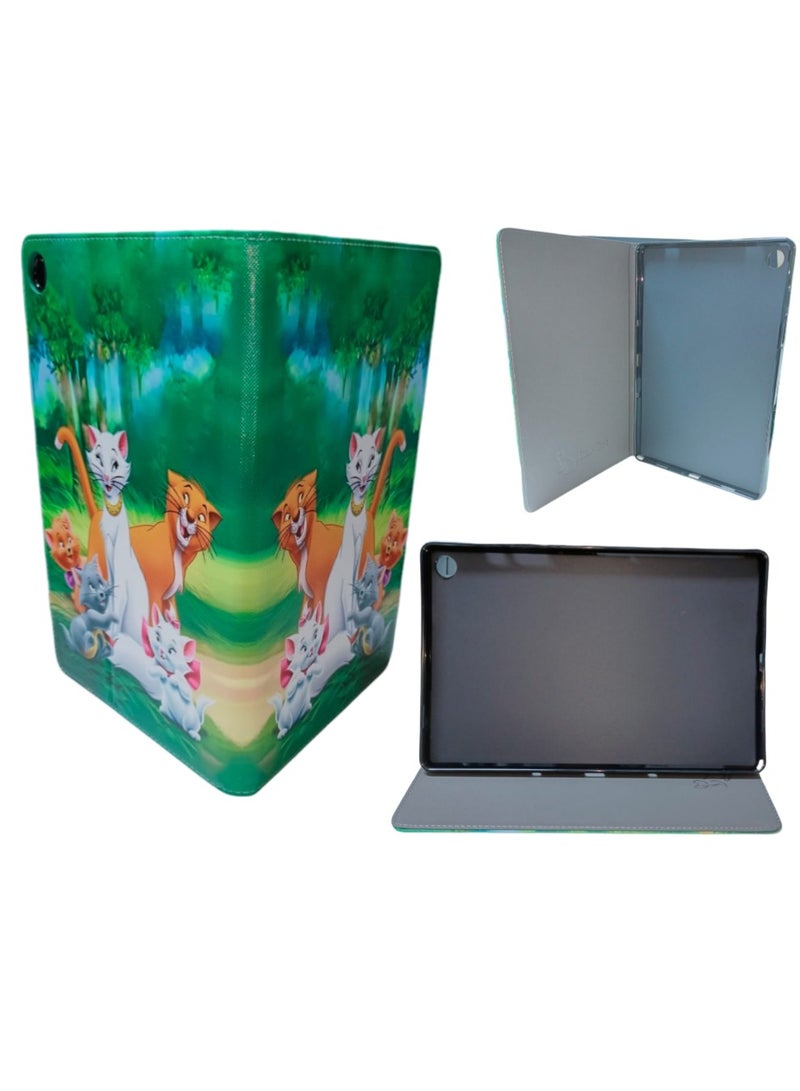 Aristocats Print Flip case Compatible with Samsung Galaxy Tab A9 Plus/A9+ 11 Inch 2023 (SM-X210/X216/X218), Case with Pen Holder, Stand Protective Case - Image 5