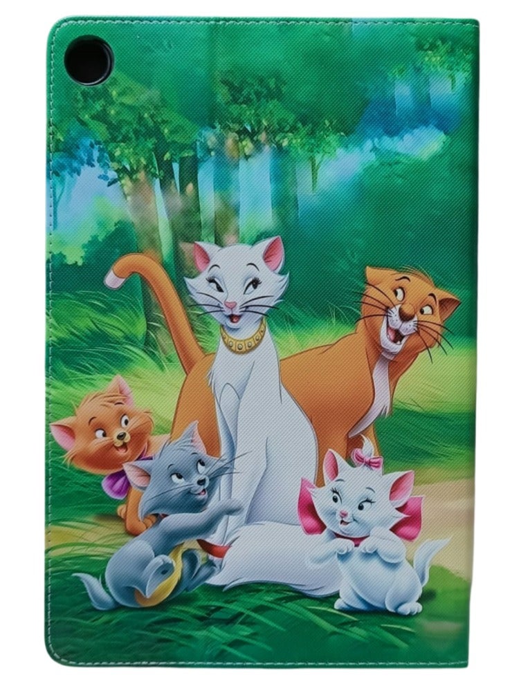 Aristocats Print Flip case Compatible with Samsung Galaxy Tab A9 Plus/A9+ 11 Inch 2023 (SM-X210/X216/X218), Case with Pen Holder, Stand Protective Case - Image 1