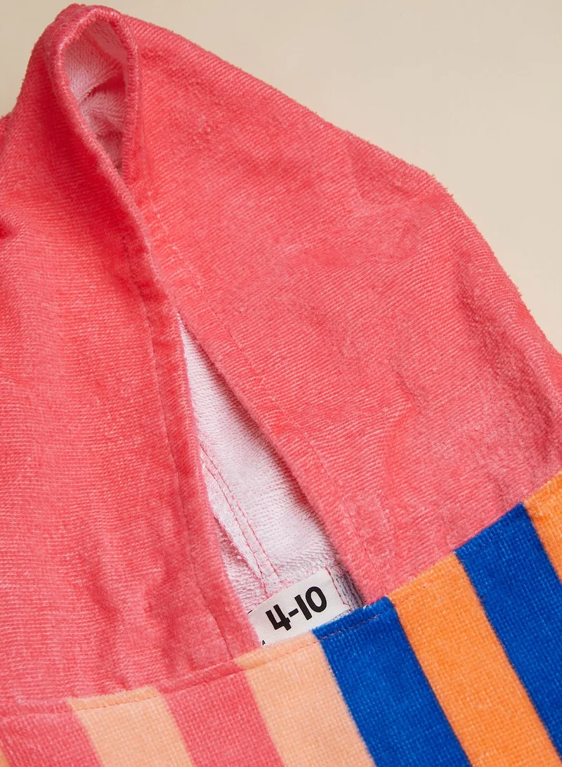 Cotton On Kids Colour Block Stripe Hooded Towel