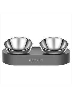 PetKit Raised Dog Cat Food Bowl 304 Stainless Steel, Elevated Pet Food and Water Bowl Dishes, Elevated Cat Bowls, Non-Slip Tilted Cat Bowl No Spill  - Image 1