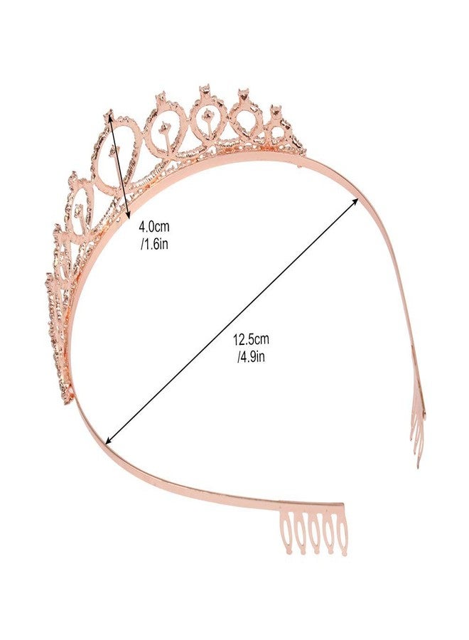 JEMICA Birthday Girl Sash & Rhinestone Tiara Kit - Rose Gold Birthday Gifts Glitter Birthday Sash Birthday Party Favors - Image 5