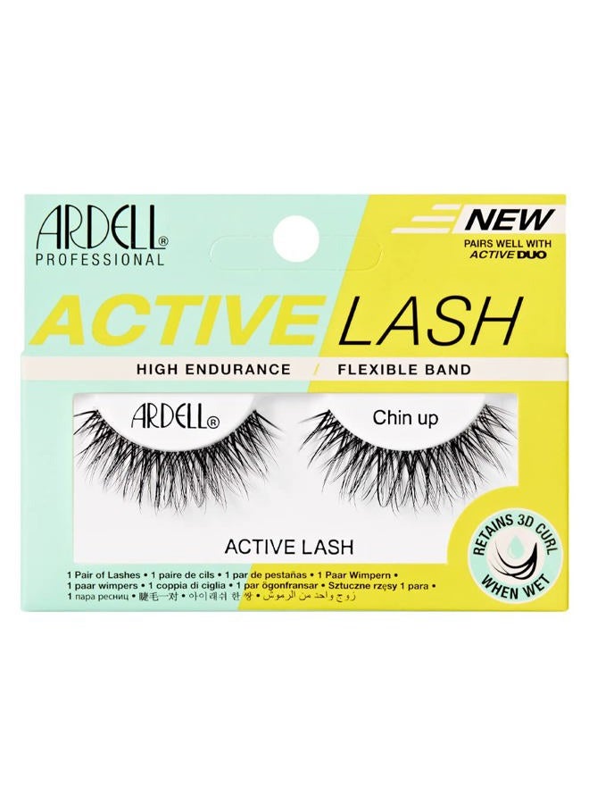 ARDELL Active Lashes Chin Up - Waterproof, Natural Volume False Eyelashes for Natural Look, 1 Pair - Image 1