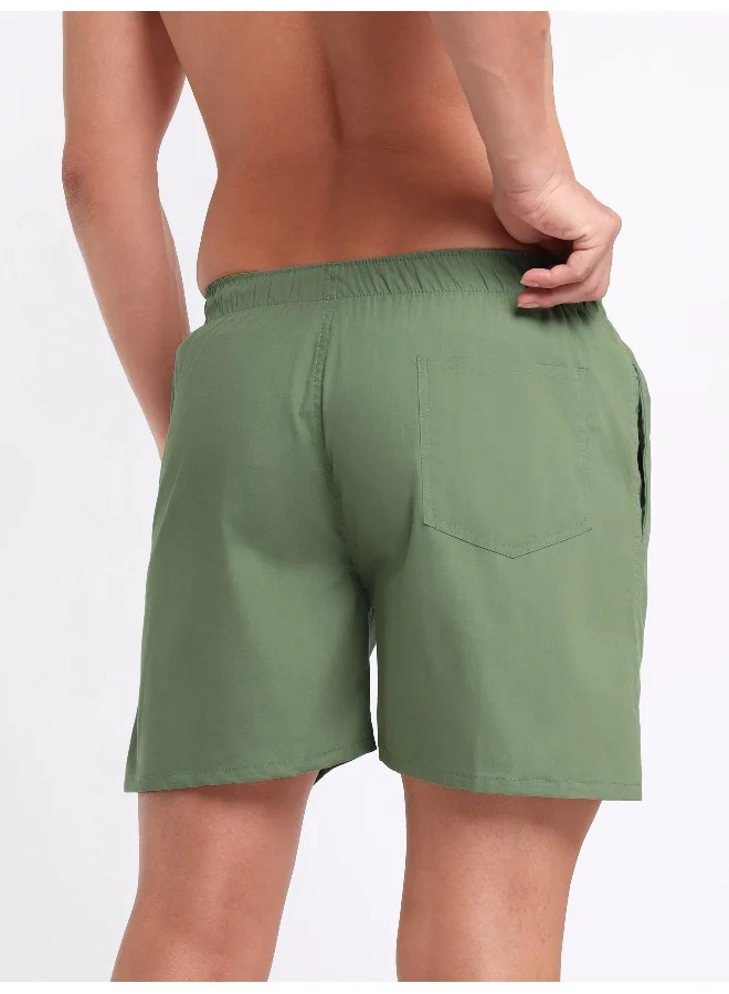 Beyoung Plain Sage Green Mens Boxer