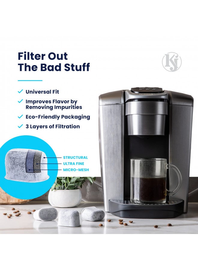 K&J 12 Pack Keurig Filter Replacement by K&J - Compatible with Keurig Coffee Machine (2.0 and older)  - Image 4
