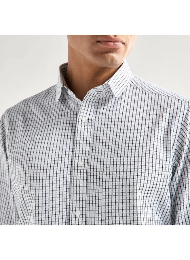 Splash FAV Regular Fit Checked Shirt with Chest Pocket
