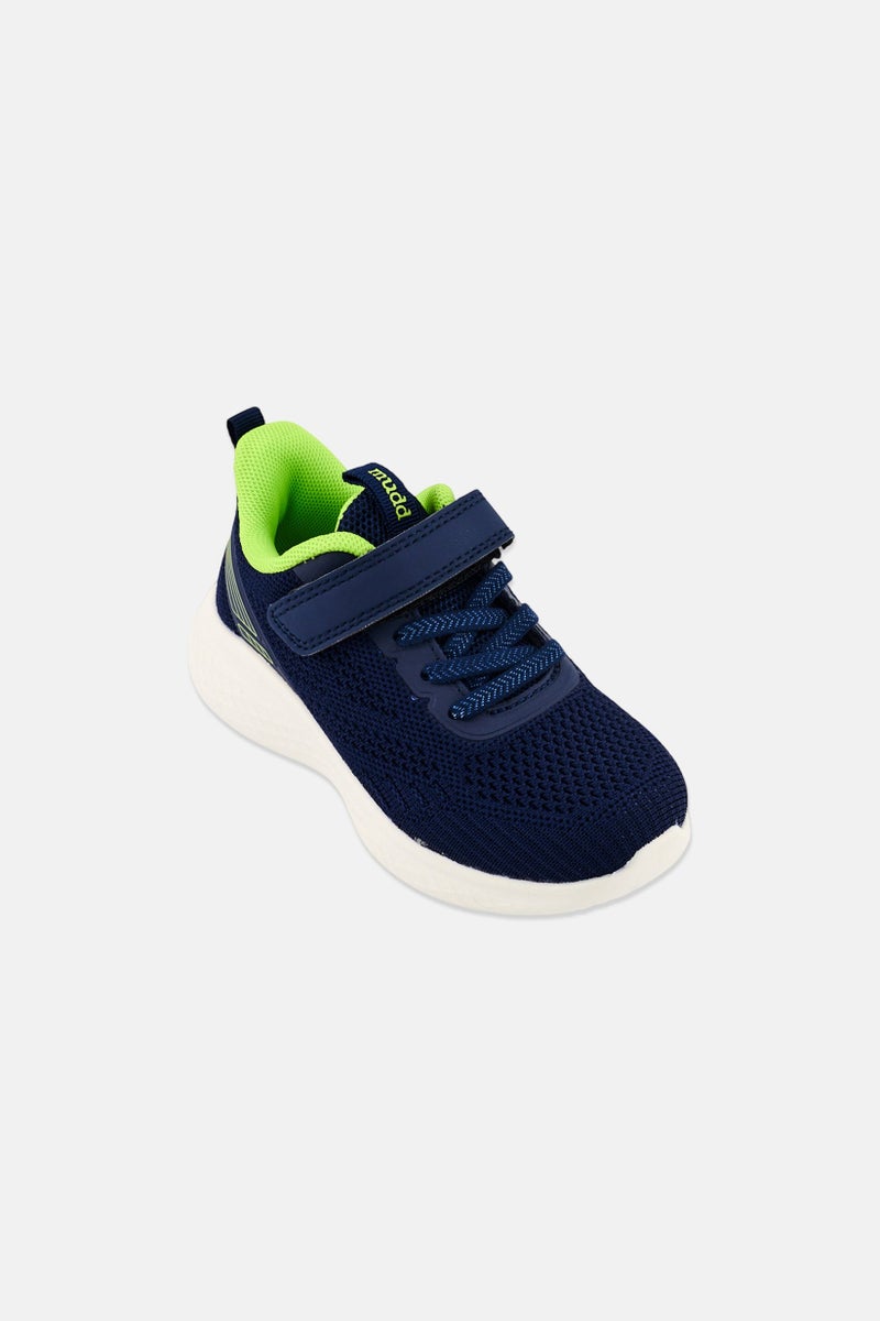 Mudd Toddlers Boy Velcro Closure Outdoor Shoes, Navy - Image 1