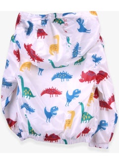 Breeze Boys Raincoat Colorful Dinosaur World White (1-6 Years)  - Image 2