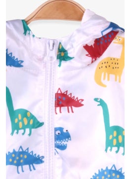 Breeze Boys Raincoat Colorful Dinosaur World White (1-6 Years)  - Image 3