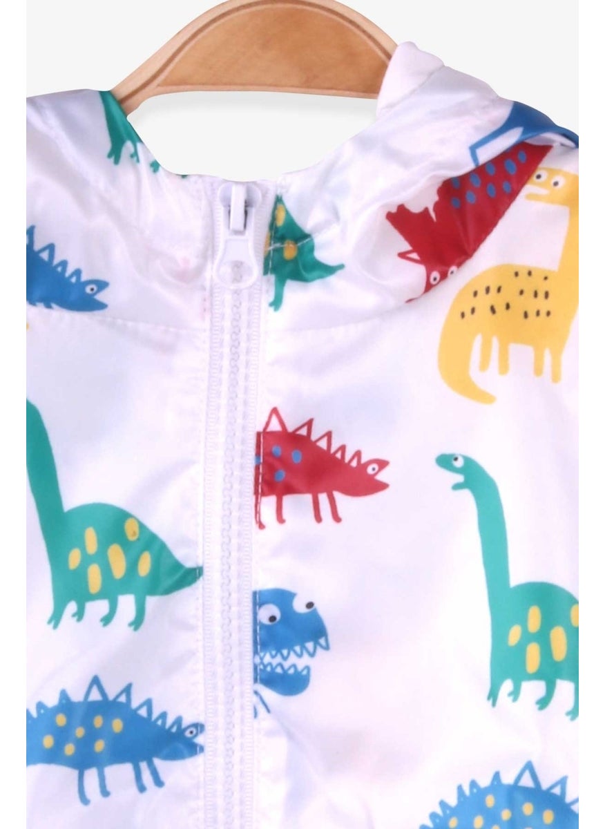 Breeze Boys Raincoat Colorful Dinosaur World White (1-6 Years)  - Image 3