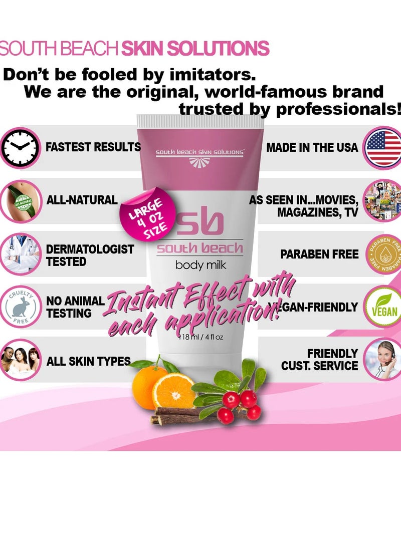 SOUTH BEACH - Skin Brightening Body Milk for Knees, Elbows & Inner Thighs - Image 1