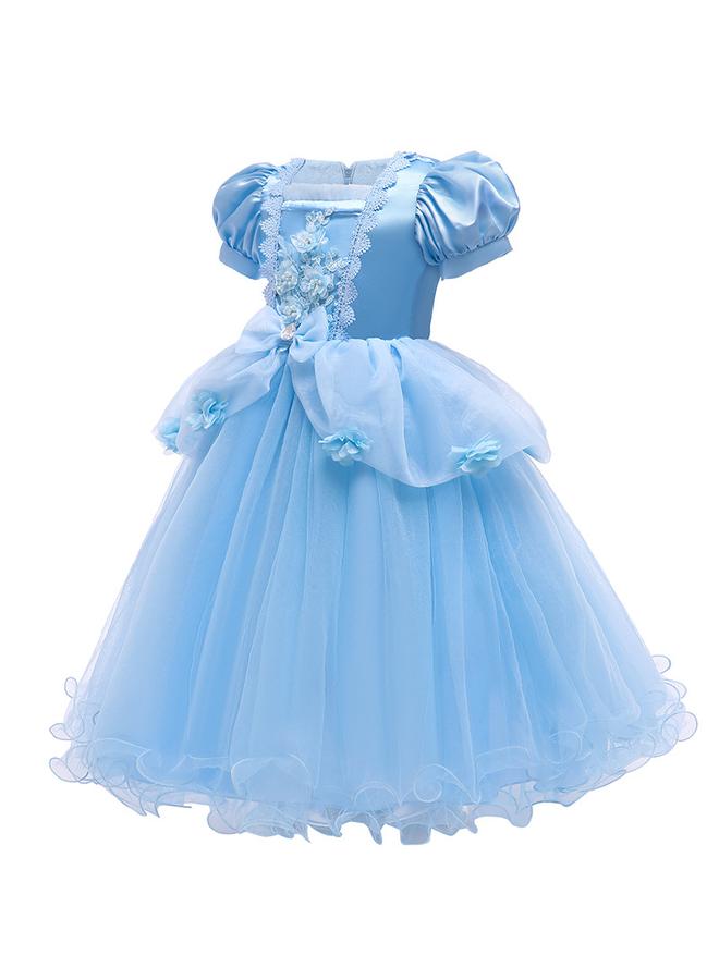 Y&D Girls Princess Dress Up Costume Butterfly Tulle Dress+Accessories Birthday Party  Carnival Cosplay - Image 4