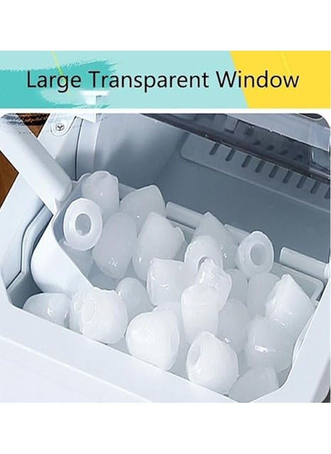Generic Home Ice Maker, Portable Countertop Ice Cube Making Machine, 9 Ice Cubes in 6 Minutes, Self-Cleaning Ice Maker with Ice Scoop and Ice Basket, Low Noise Operation  - Image 5