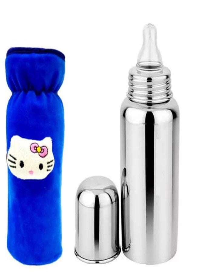Fancy Steps HappyFeed Baby Milk Bottle MilkMagic Baby Bottle Infant Feeding Bottle (Blue) - Image 1